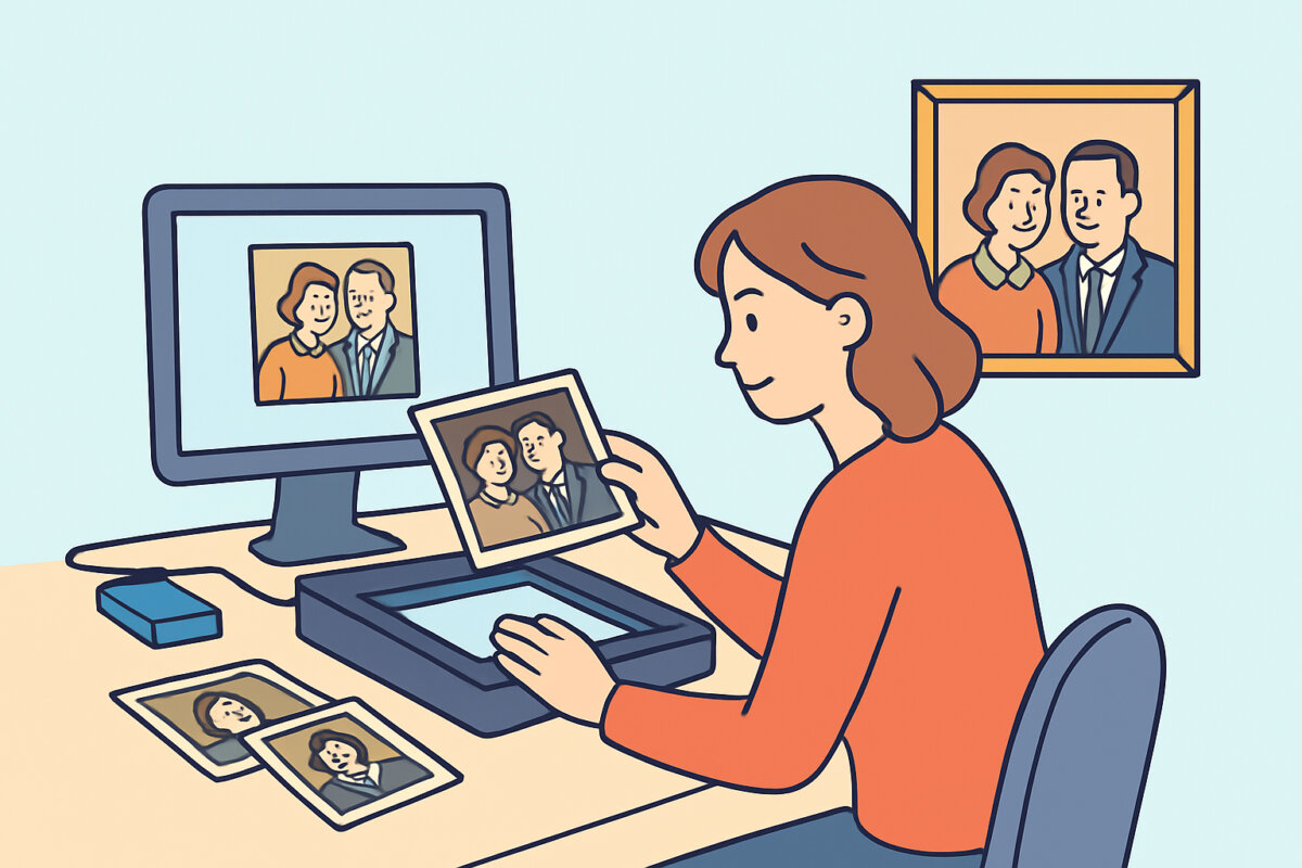 Vanhojen valokuvien digitointi ja niiden entisöinti